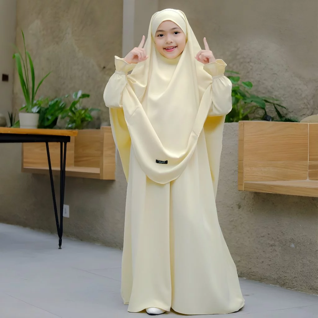 Chachabo - Bianca Gamis Anak Cewek 1-12 Tahun Baju Muslim Anak Perempuan Korean Style