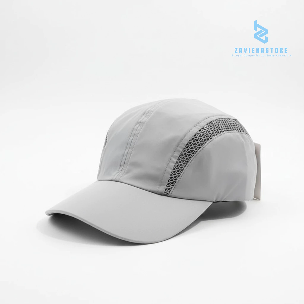 topi olahraga abu parasut lari sepedah anti air outdoor sport running caps baseball polos