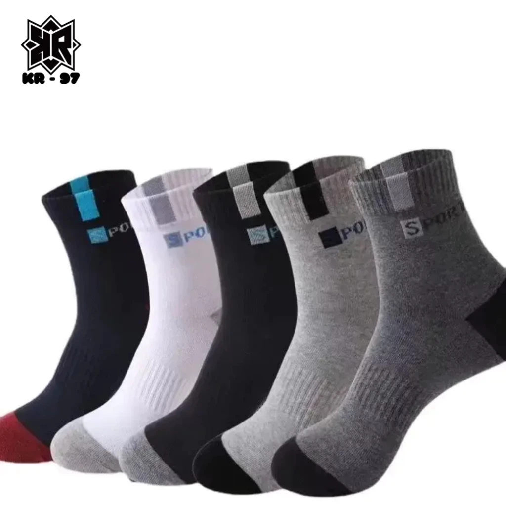 Paket 6 Dan 3 Pasang Kaos Kaki Olahraga Pria Dan Wanita BahanTebal Nyaman Elastis