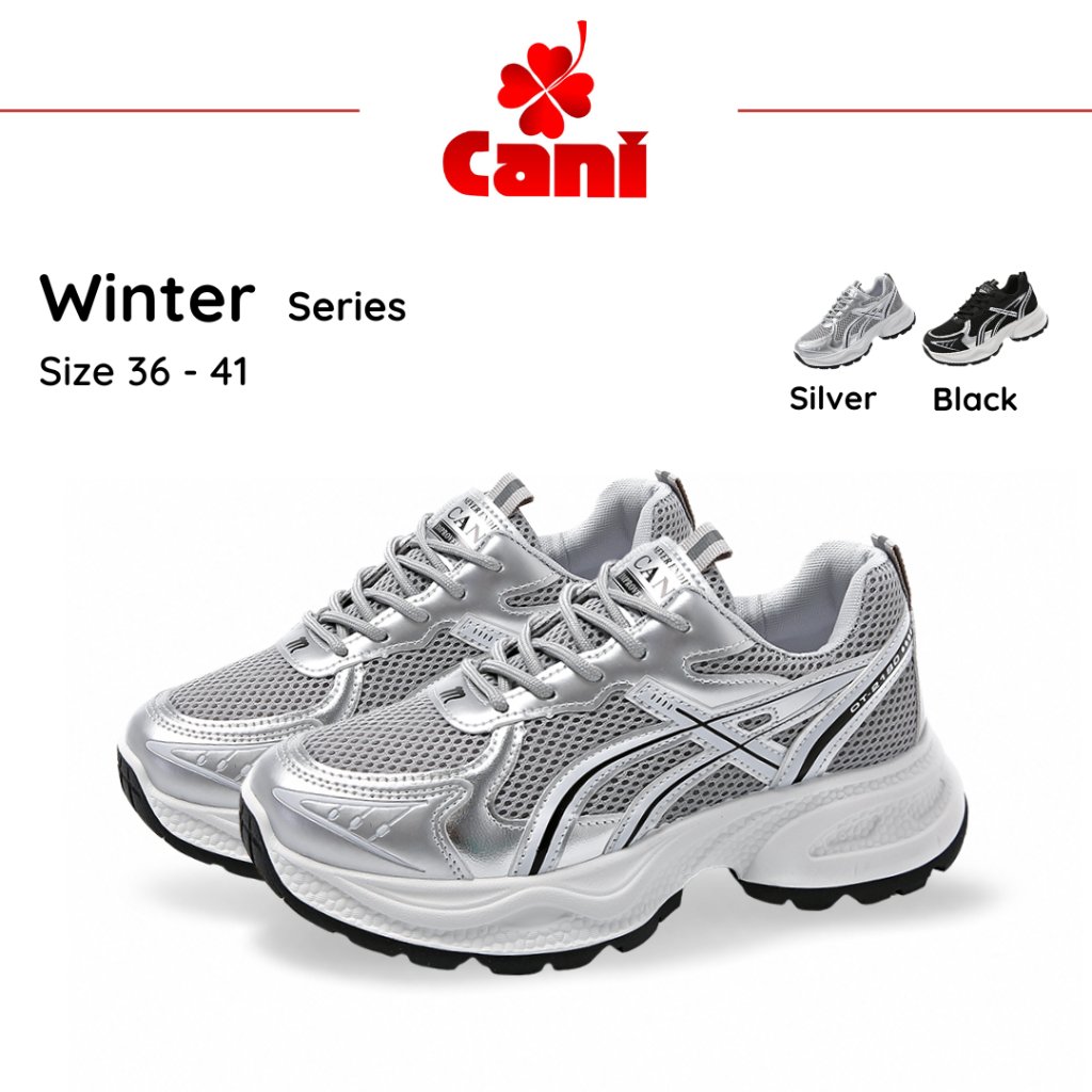 (GAJIAN SALE) Cani Winter Sepatu Sneakers Wanita | Korean Style Trendy Fashion Casual