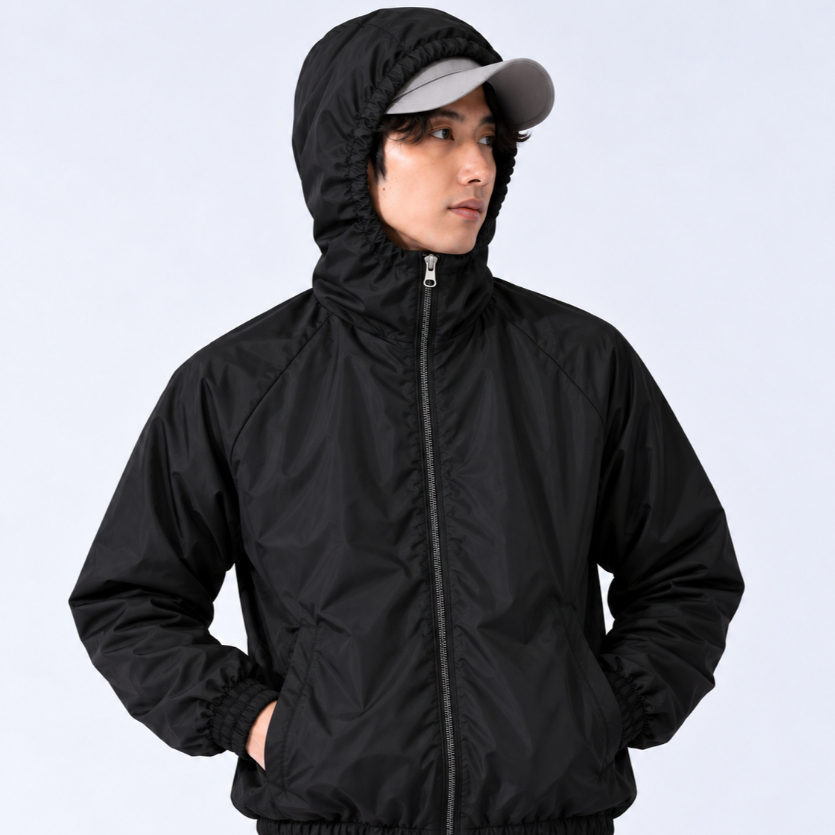 EINFACH - Jaket Parasut Olahraga, Sauna Suit, Jogging, Lari, Bersepeda, Despo, Gym