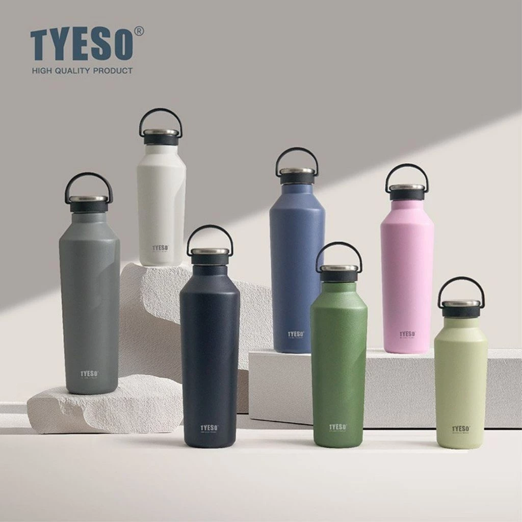 ORIGINAL Tyeso Sporty Sport Tumbler Premium Silicone Handle / Vacuum Stainless Sport Bottle