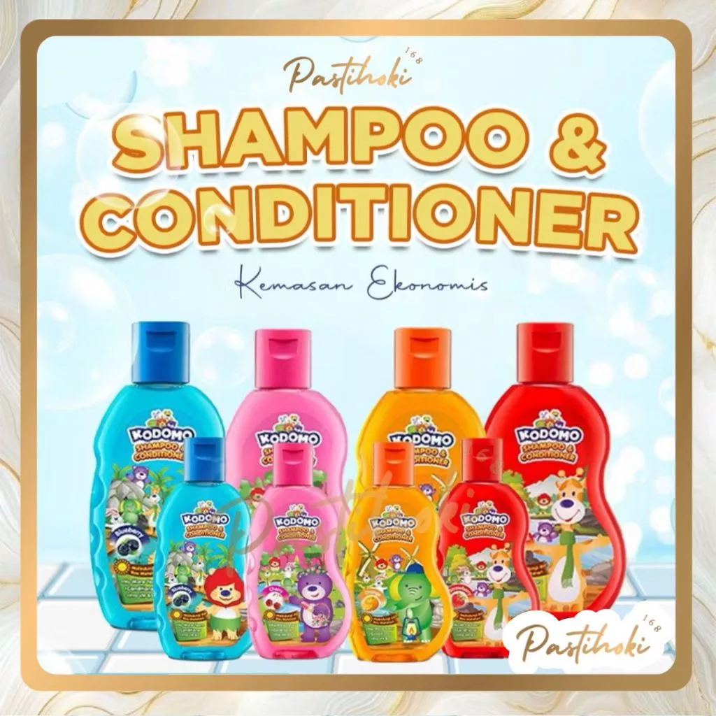KODOMO Shampoo & Conditioner Gel 45ml | Shampo Wangi Buah | Kodomo Kids Shampo Anak