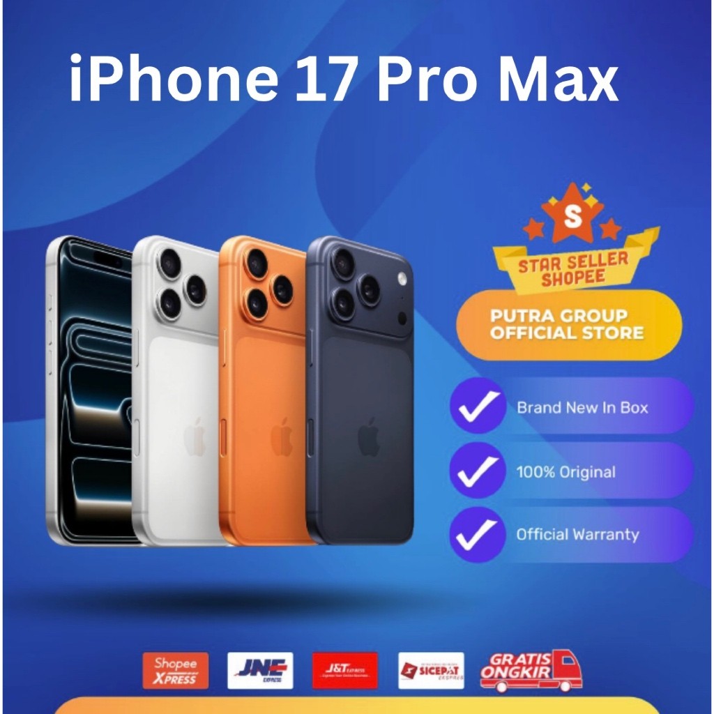 iPhone 17 Pro Max ProMax 256GB 512GB 1TB A19 Pro Chip Silver Cosmic Orange Deep Blue