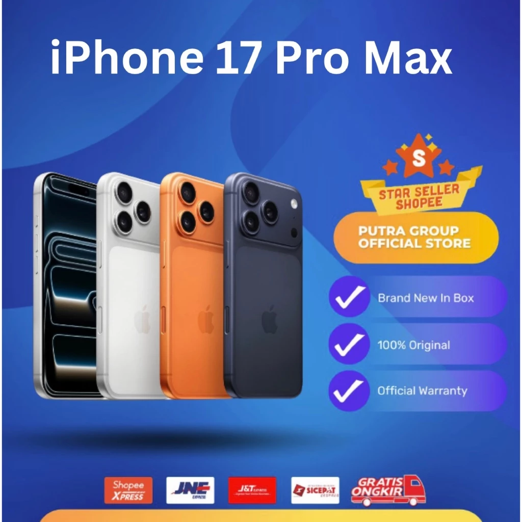 iPhone 17 Pro Max ProMax 256GB 512GB 1TB A19 Pro Chip Silver Cosmic Orange Deep Blue
