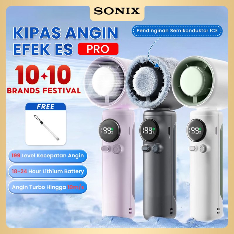 Sonix Kipas Angin Portable SF07 Portable High Speed kipas Semiconductor Turbo Handheld