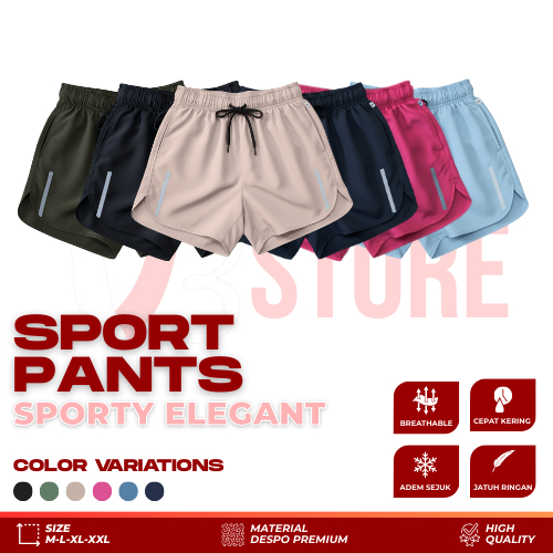 V3 - Celana Pendek Sport Pants Despo Pria Wanita Celana Gym Jogging Olahraga Training