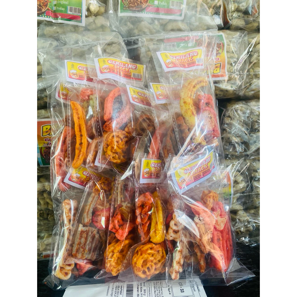 SEBLAK MIX 1000an (ISI 12 PCS) ANEKA CEMILAN “GEMILANG SNACK”