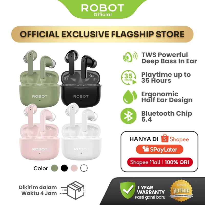 ROBOT T70E TWS Bluetooth 5.4