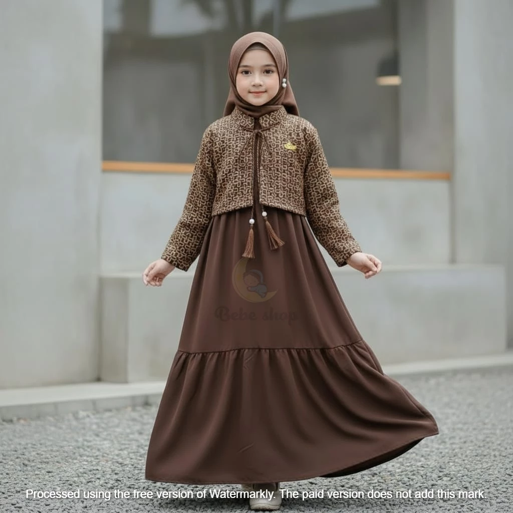 KOKO KURTA OXFORD KANCING ANAK USIA 1-12 TAHUN