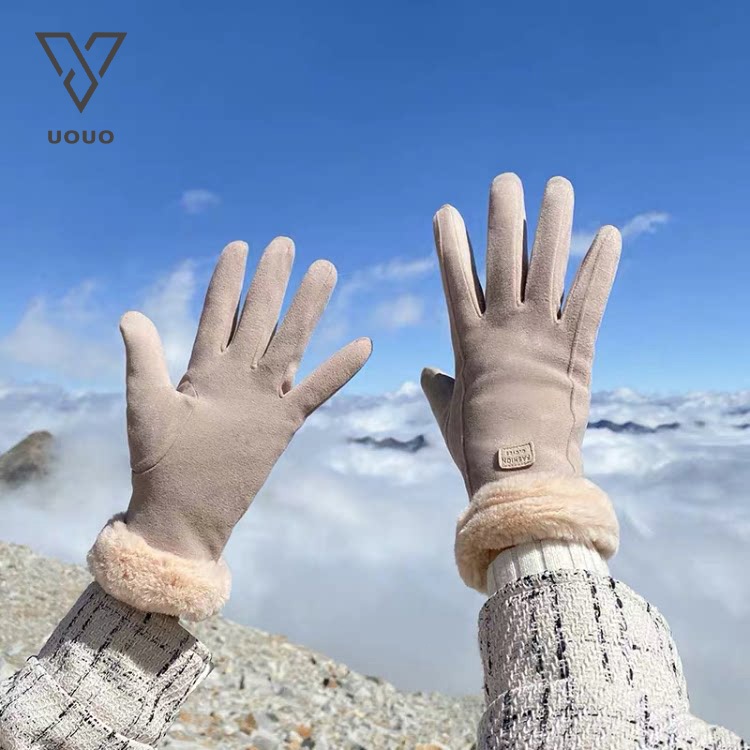 UOUO sarung tangan winter gloves wanita suede hangat fashion musim dingin touchscreen
