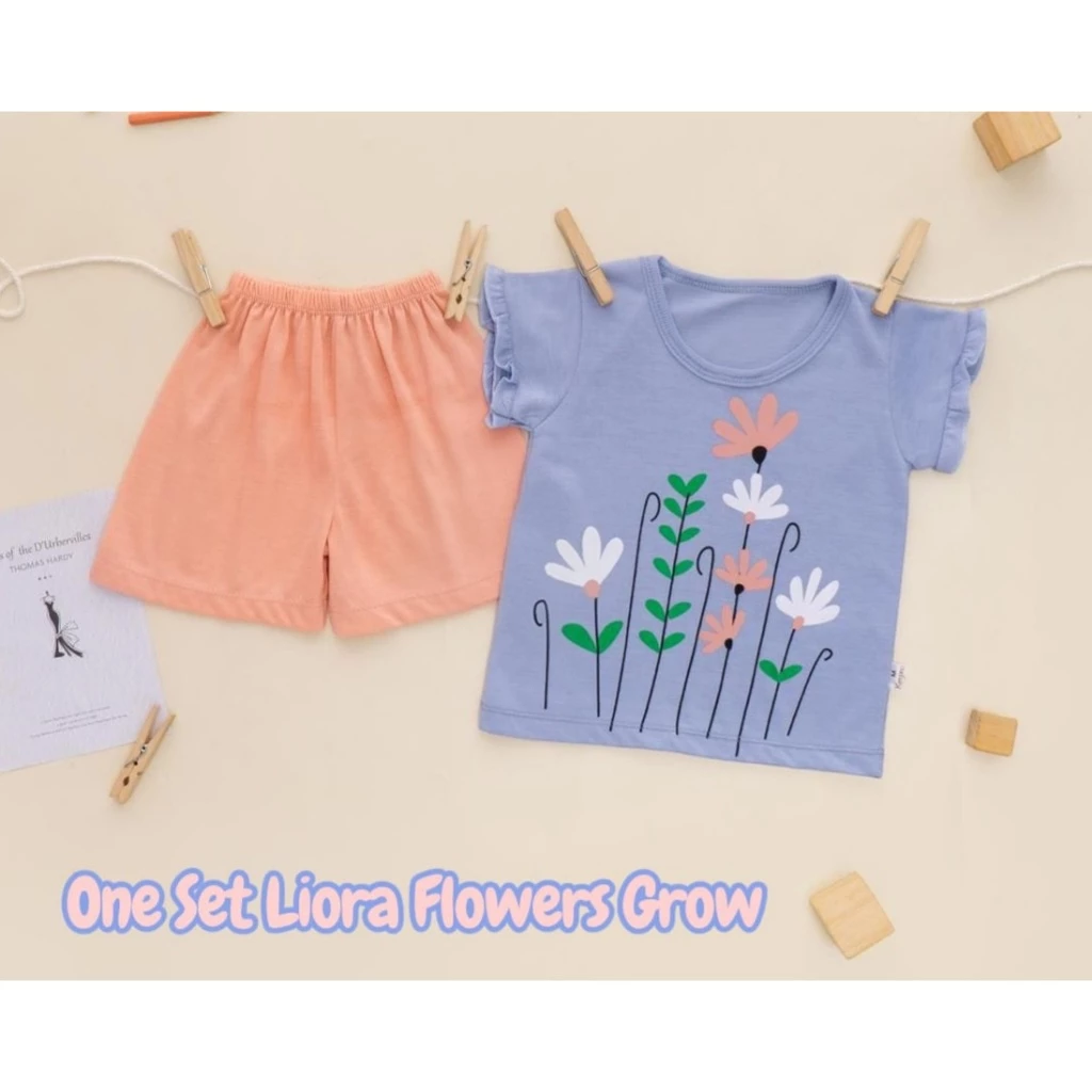 Setelan Anak 0-3 Tahun, Bahan Katun SNI Tangan Ruffle Baju Bayi Baby Leticia KY
