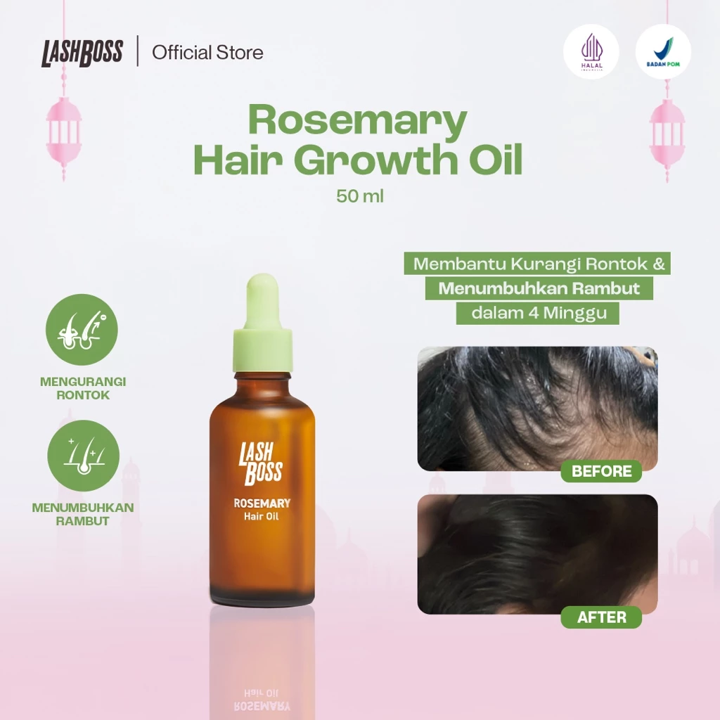 83. LashBoss Rosemary Hair Growth Oil Minyak Penumbuh Rambut