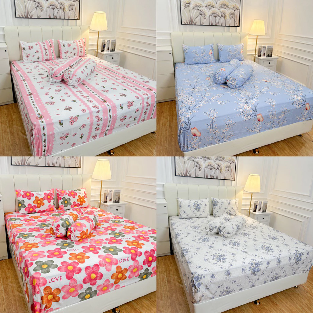 SEPREI AESTHETIC SET DOUBLE KARET ANTI GESER UKURAN 120,160,180,200