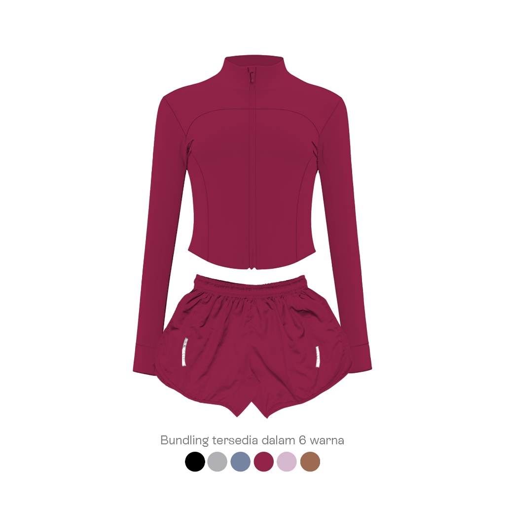 REBILION - Setelan Jaket olahraga Wanita