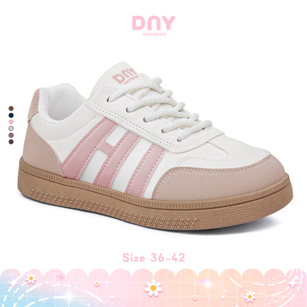 Sepatu DNY Sneakers Wanita Terbaru Sepatu Cewek Import Kekinian Kekinian Flat Shoes