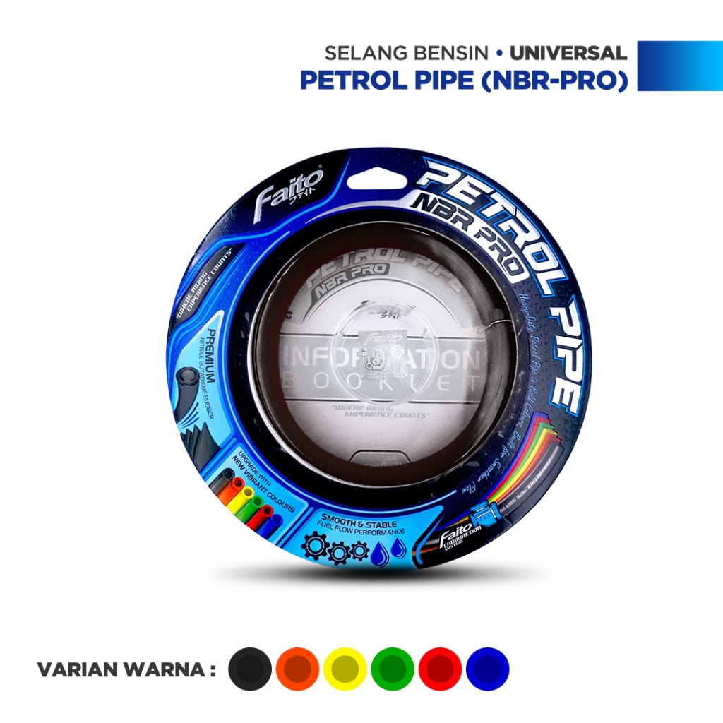 Faito Selang Bensin / Petrol Pipe NBR PRO Motor Karbu