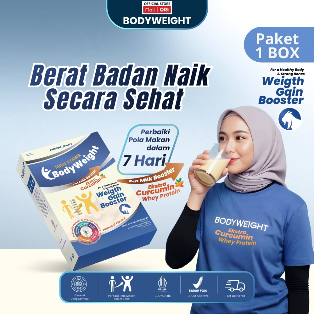 BodyWeight Ekstra Curcumin Susu Kambing Etawa Penggemuk Badan Efektif Susu Etawa untuk
