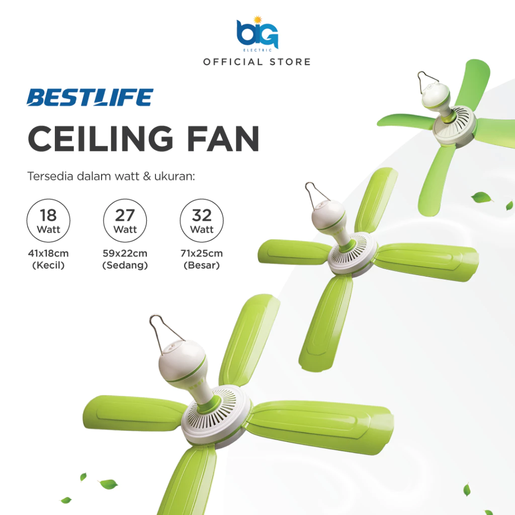 BESTLIFE Kipas Angin Gantung / Ceiling Fan
