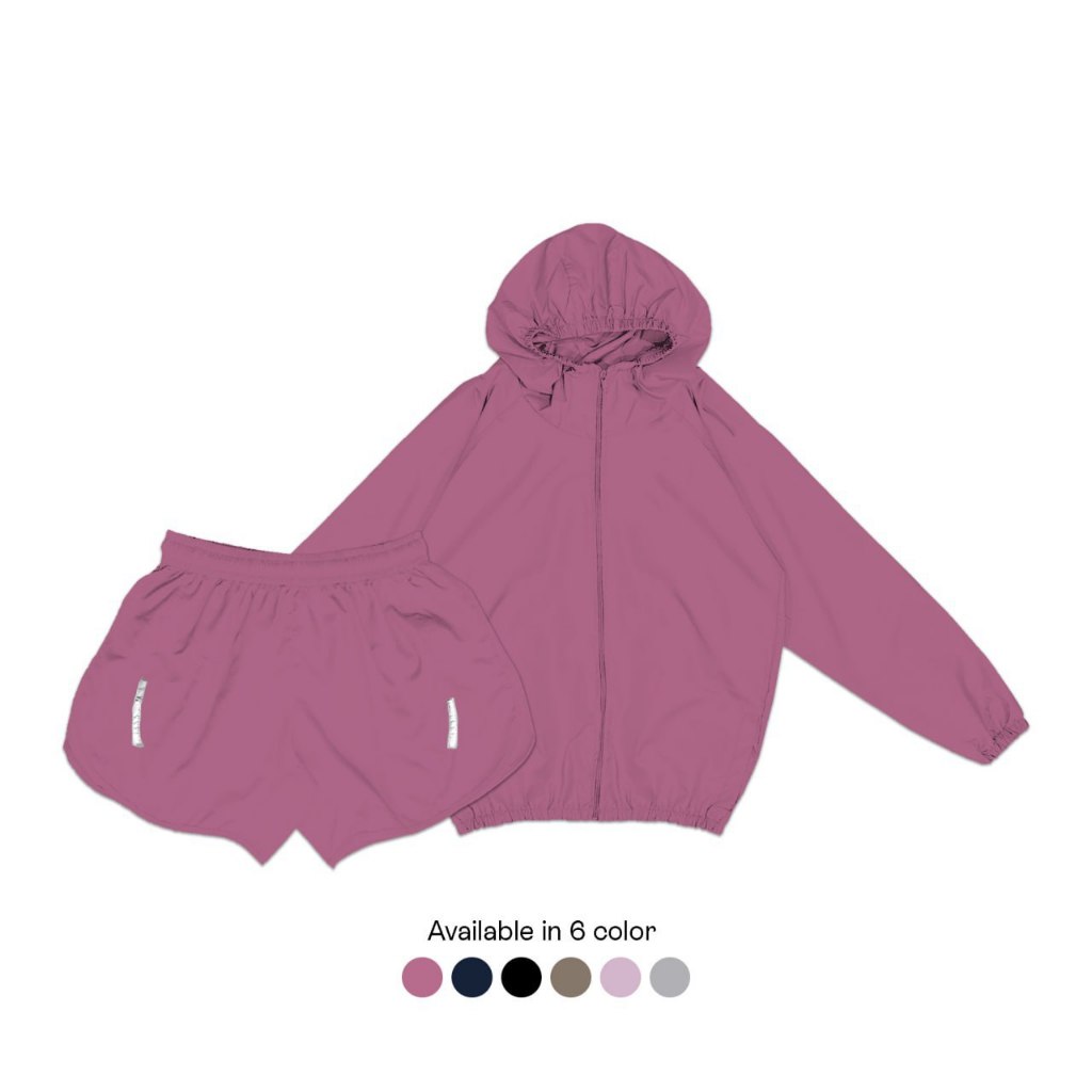 REBILION - Setelan Jaket Olahraga Wanita
