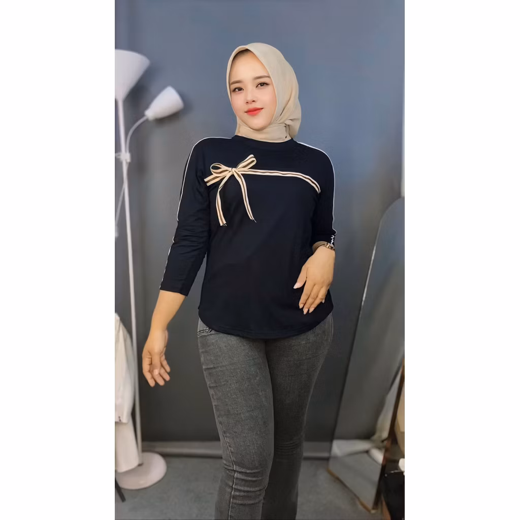 Limited Elvira Blouse Lengan 7/8 | Atasan Wanita Kekinian | Kaos Atasan Wanita