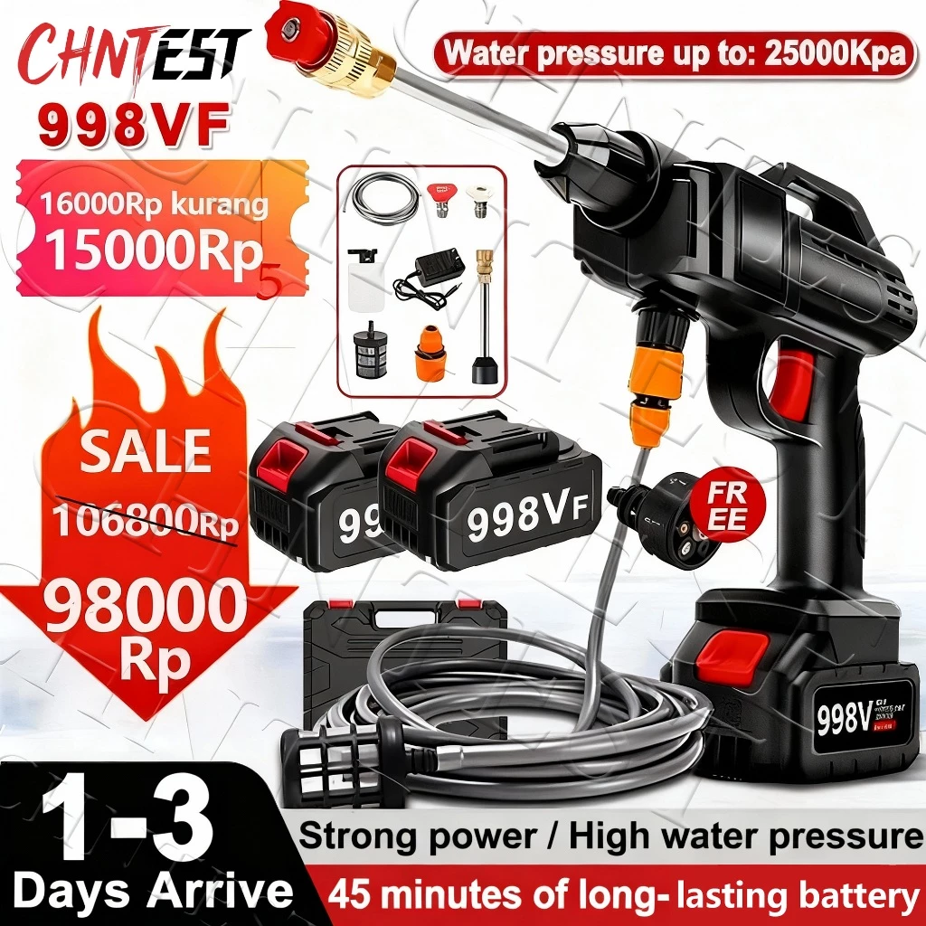 Jet Cleaner Portabel 130 Bar Lithium