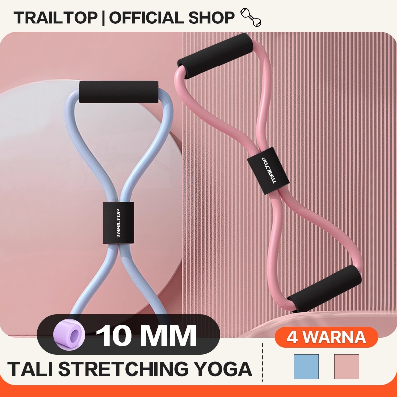 Trailtop Tali Stretching Karet Gym Alat Olahraga Di Yoga Resistance Band Alat Olahraga Di