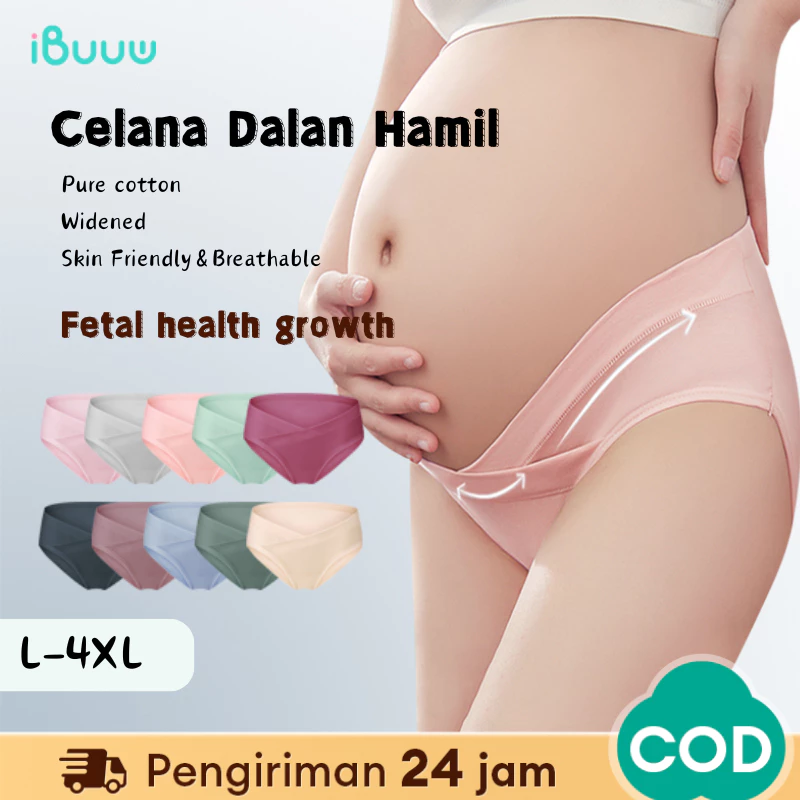 CD Hamil Celana Dalam Wanita Hamil Bahan Katun lbu Hamil Jumbo CD Maternity Low Waist