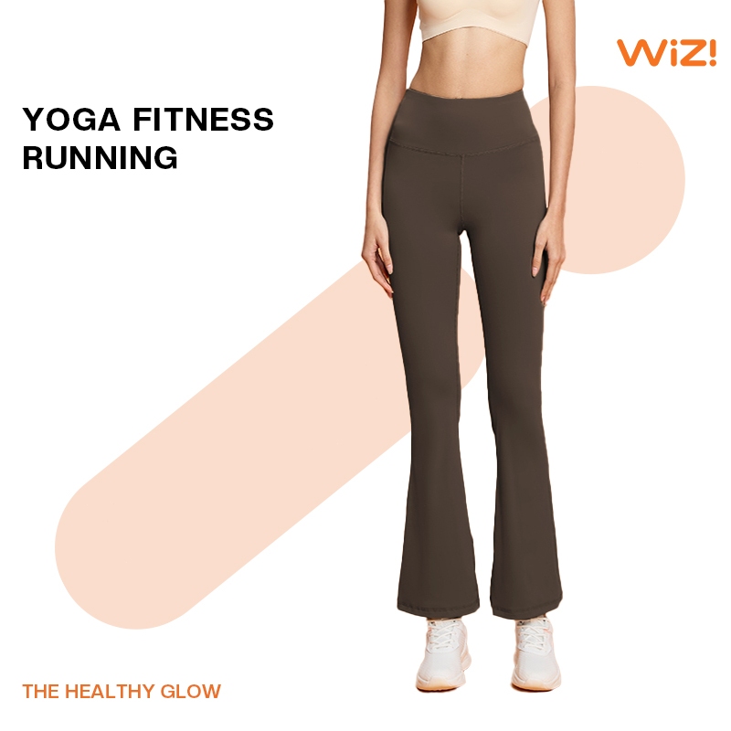 WiZi Legging Sport Celana Yoga Celana Cutbray Wanita Basic Wide High Waist Pants (CP10)
