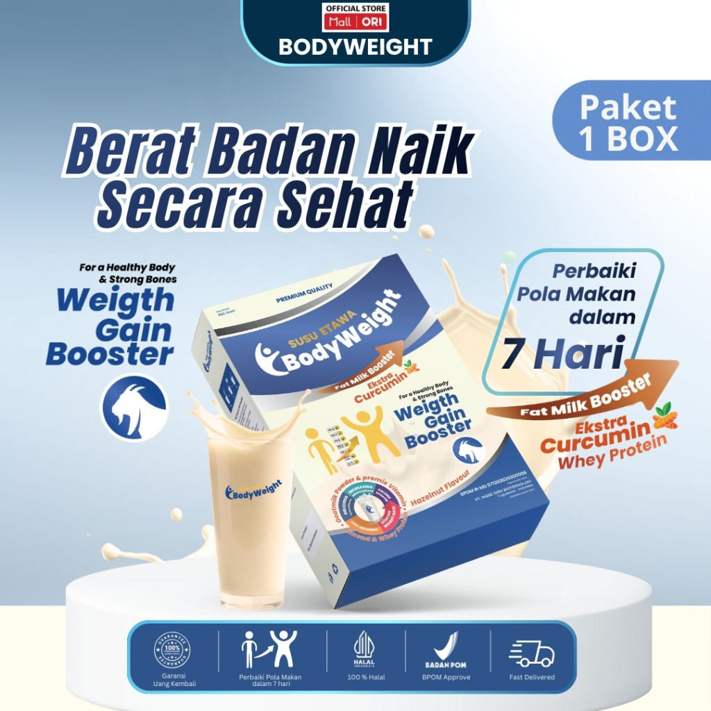 Susu Kambing Etawa Penggemuk Badan Ekstra Curcumin Efektif BodyWeight Ekstra Curcumin