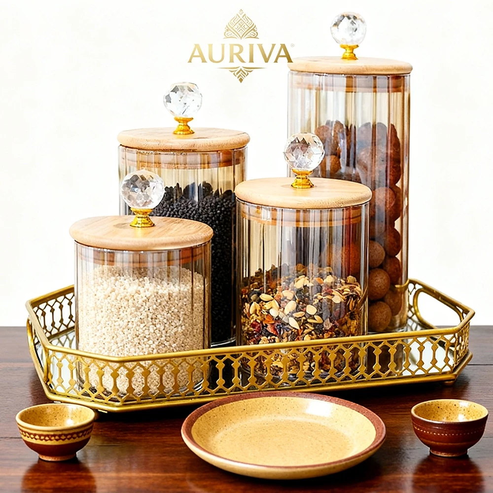Toples Golden Diamond Kaca Toples Kaca Aesthetic Toples Pastry Snack Mewah Kitchen Glass Toples Food Storage Toples