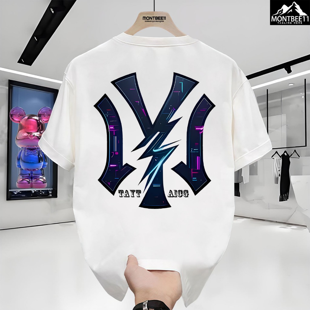 COD Montbee11-Kaos Pria Wanita 100% Cotton Bernapas Unik