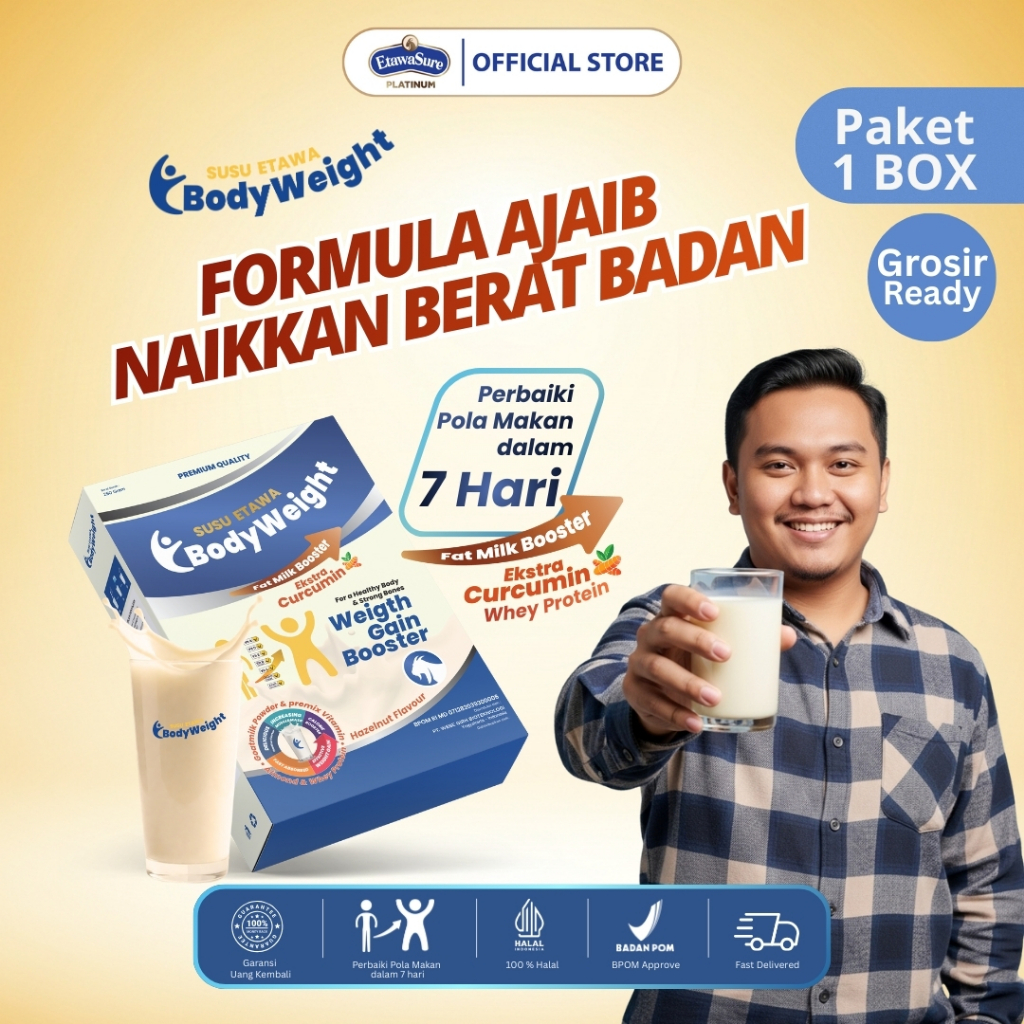 BodyWeight Susu Etawa Ekstra Curcumin Untuk Menambah Berat Badan Susu Kambing Etawa