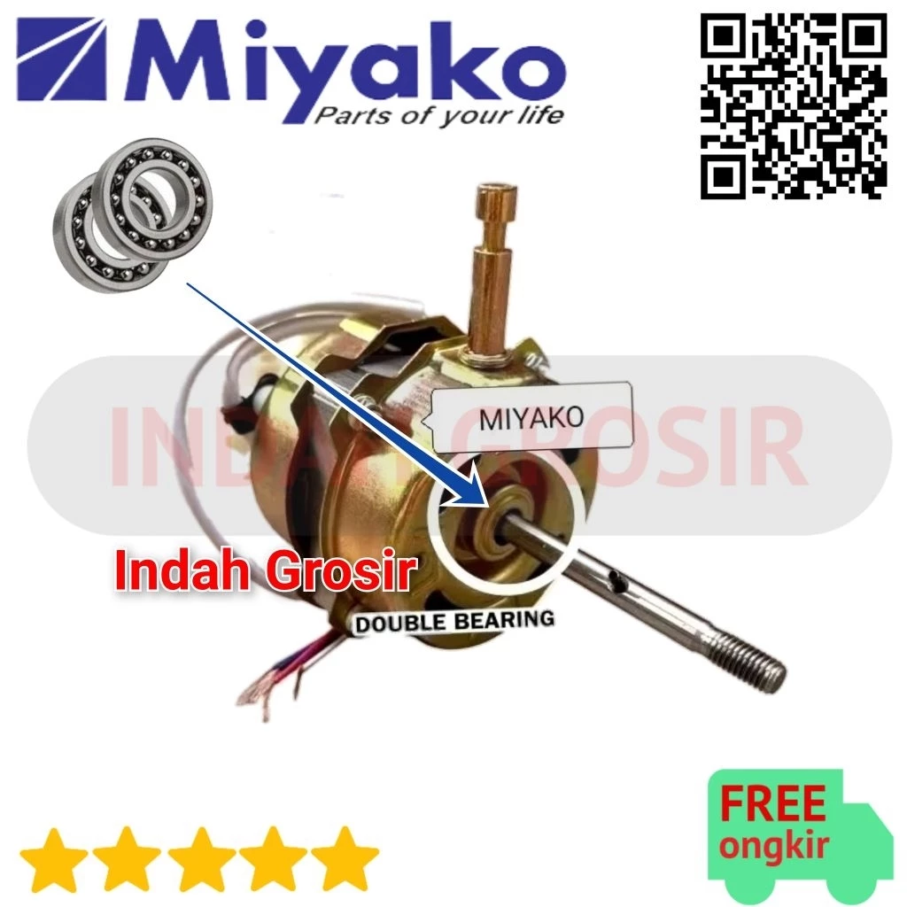 DINAMO Mesin Kipas Angin Berdiri MIYAKO Double BEARING - Original