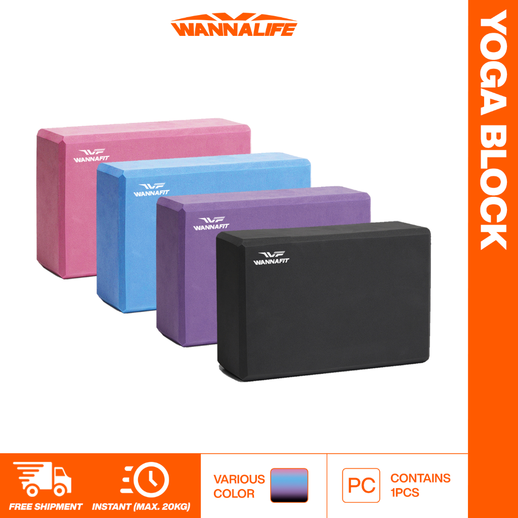 WANNALIFE Yoga Block | Balok Pilates | Alat Olahraga Rumah