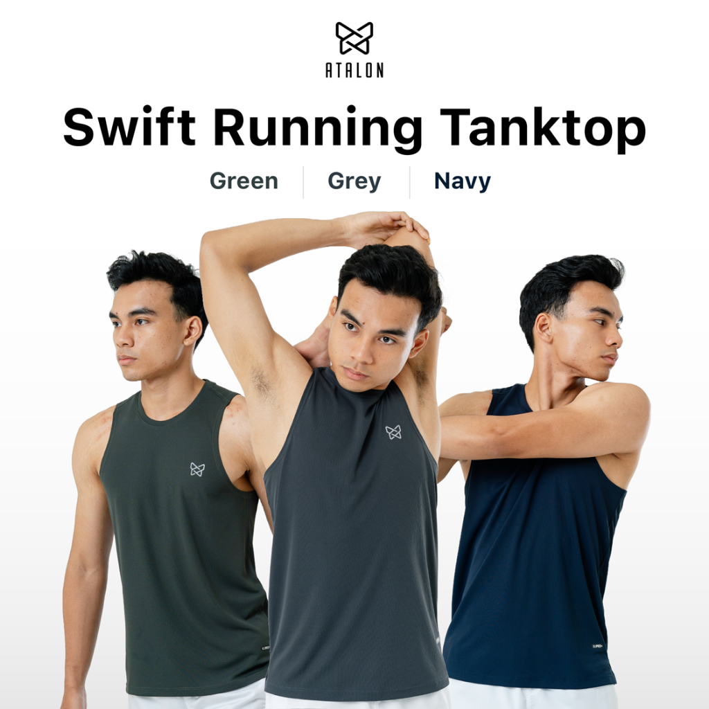 Tanktop Lari / Tanktop Dryfit Pria / Tanktop Olahraga - Atalon Swift Running Tanktop