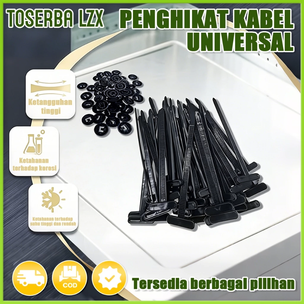 [1-100PCS]Tali Pengikat Multifungsi kabel tie Body Kendaraan Mobil Motor Baut Rivet