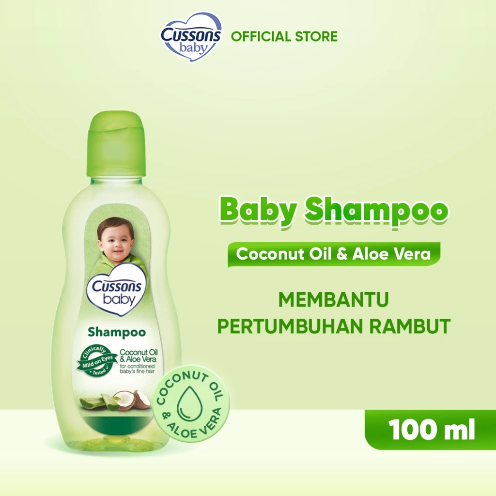 Cussons Baby Shampoo Coconut Oil & Aloe Vera - Sampo Bayi 100ml