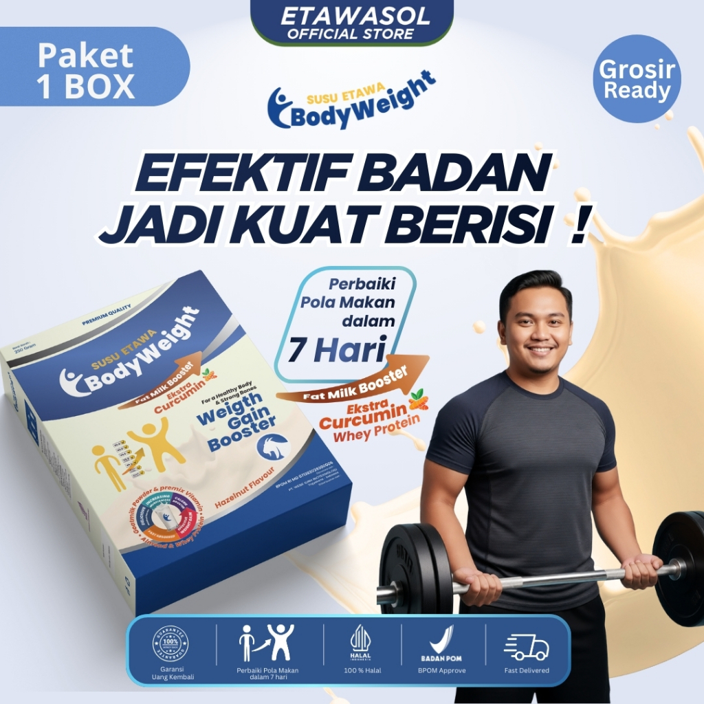 Susu Etawa Ekstra Curcumin Penggemuk Badan Terbaik BODYWEIGHT Susu Kambing Etawa untuk