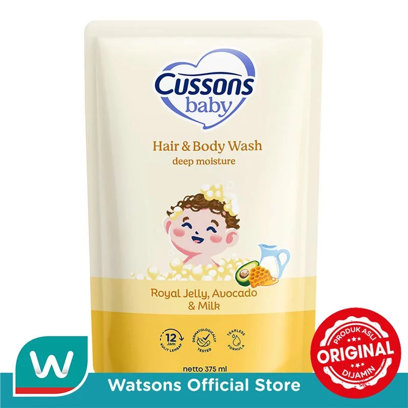 Cussons Baby Hair & Body Wash Deep Moisture Refill 375ml