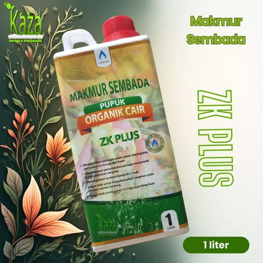 POC ZK Plus 1 Liter - Pupuk Organik Cair Tinggi Kalium Potassium Makmur Sembada