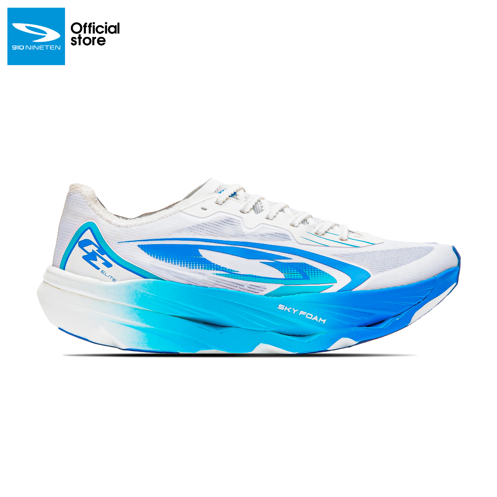 910 NINETEN SEPATU LARI GEIST EKIDEN ELITE X PUTIH/BIRU