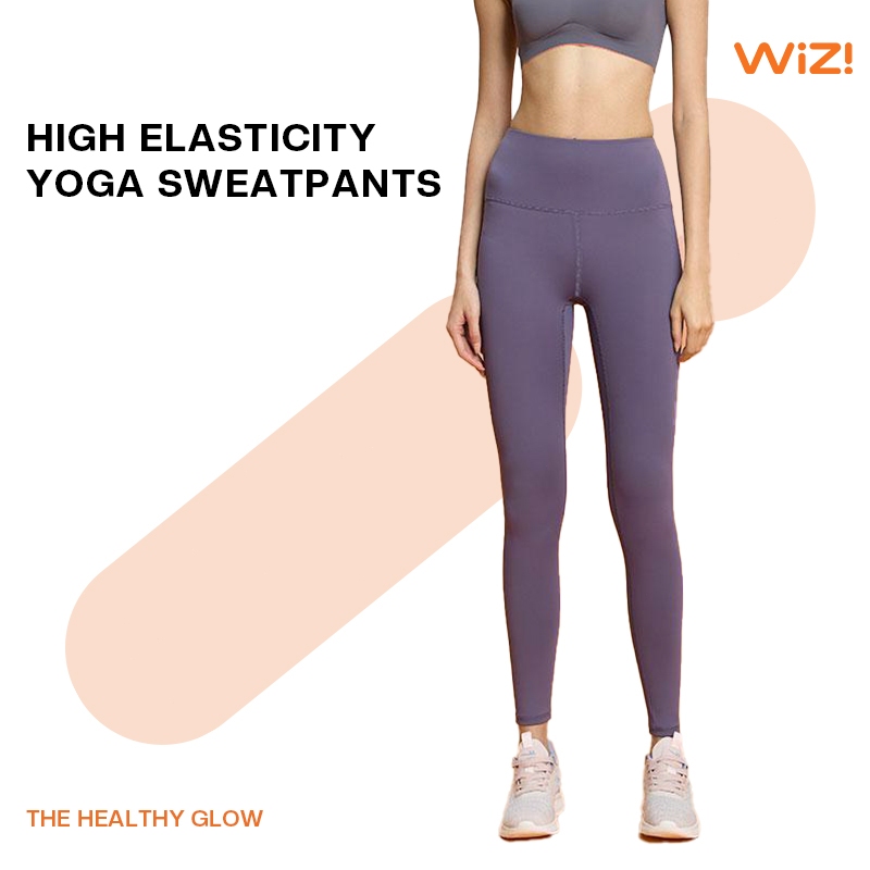 WiZi Celana Olahraga Wanita Celana Yoga Legging Highwaist Celana Senam Wanita Zumba