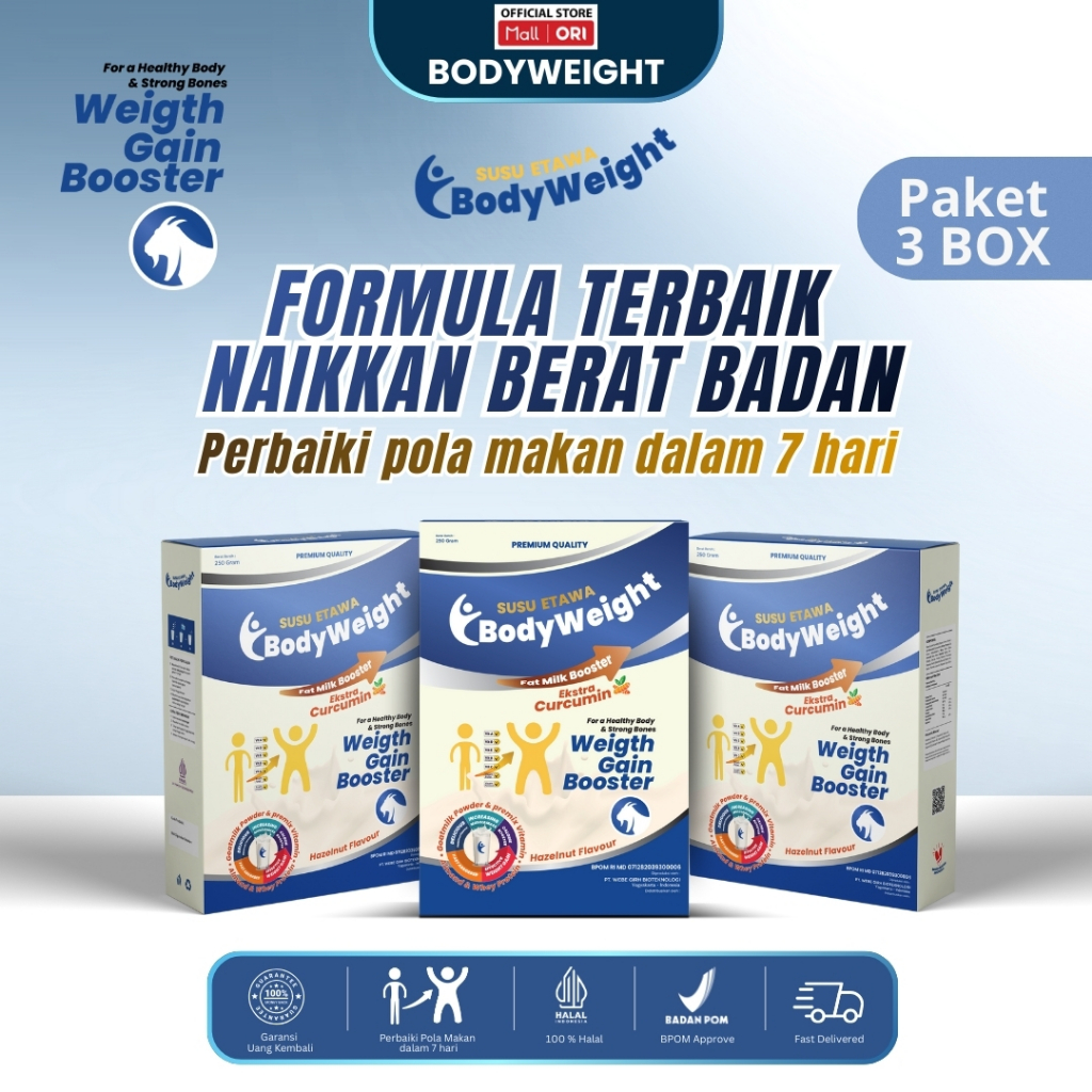 BodyWeight Susu Etawa Ekstra Curcumin Untuk Menambah Berat Badan Susu Kambing Etawa