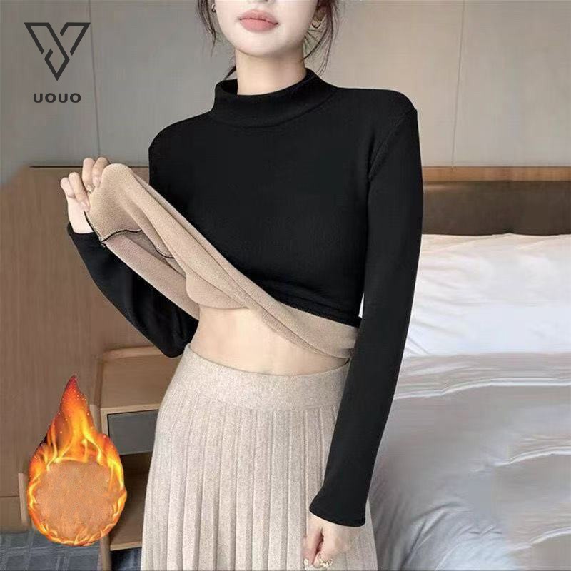 UOUO termal atasan long john wanita musim dingin winter premium turtleneck