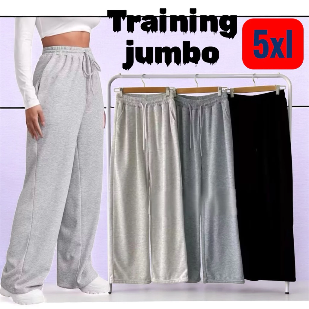 CELANA LOSSEE PANT KOREAN STYLE WANITA JUMBO SWEATPANTS HIGHAIST CELANA PANAING TRAINING