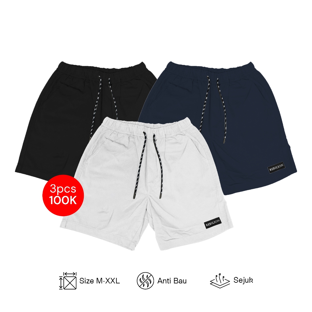 REBILION - Boardshort Despo Paket 3 Pcs