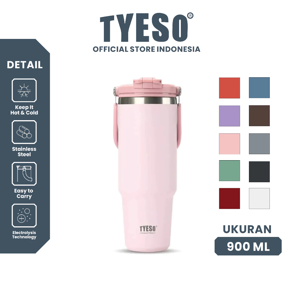 Tyeso Roam Tumbler Portable 900 ml TS-01024 Double Vacuum Insulated Stainless Steel