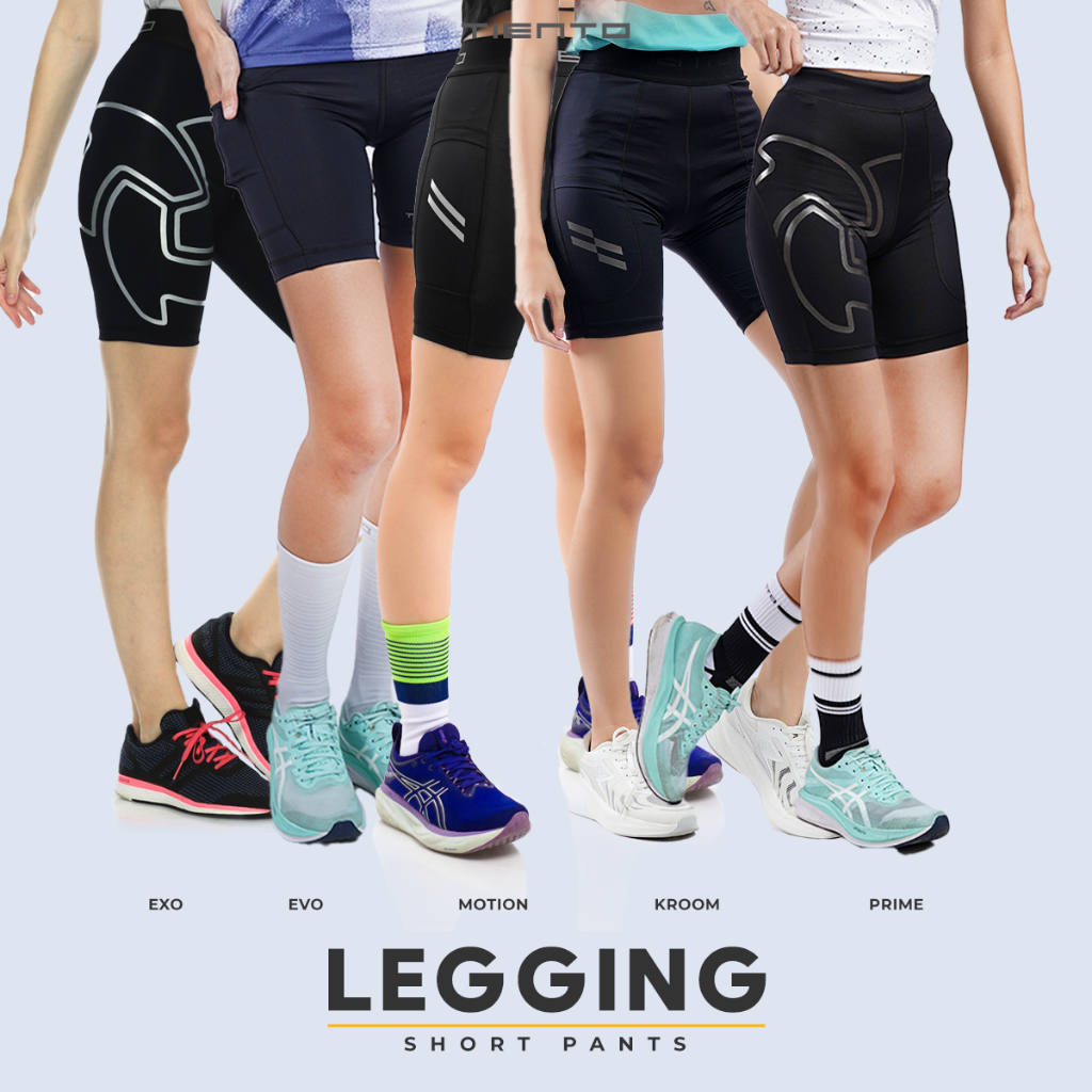 Tiento Baselayer Leging Pendek Ketat Olahraga Wanita Legging Sport Short Pants Series