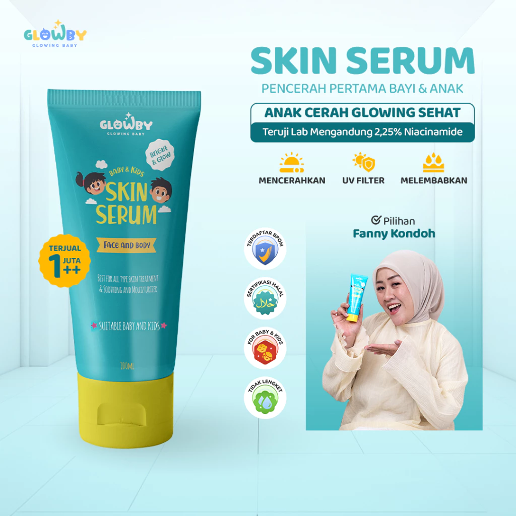 (Glowby) Skin Serum Lotion Pencerah Bayi dan Anak ukuran 100ml